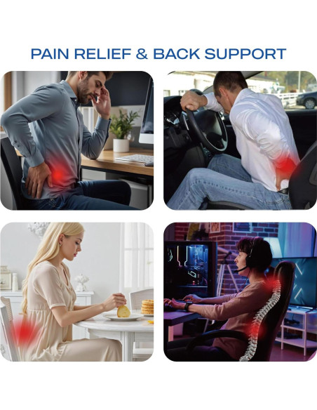 Almohada Lumbar Espuma con Memoria Skechers Negro 41x23cm