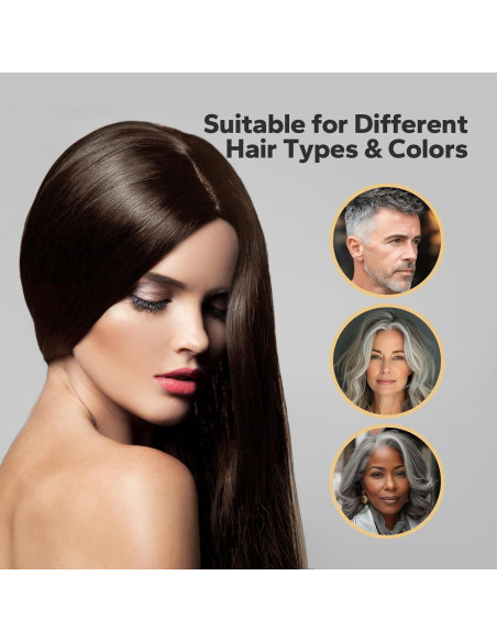 Champú 3 en 1 Octooboo para Teñir Cabello Castaño Oscuro