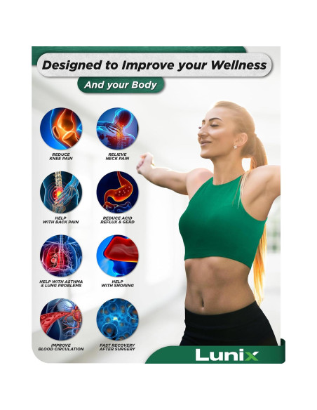 Conjunto de 6 almohadas ortopédicas Lunix LX13, espuma viscoelástica Conjunto de 6 almohadas ortopédicas Lunix LX13, espuma viscoelástica