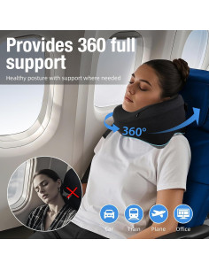 Almohada de Cuello Teemour para Viajar - Espuma con Memoria 2