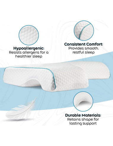 Almohada Ortopédica ISOKE para Durmientes Laterales - Soporte Ergonómico