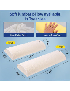 Almohada Lumbar Cozyhealth Grande Espuma Viscoelástica Alivio Dolor 2