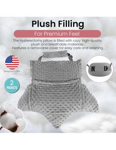 Almohada Postquirúrgica Zomaple HYP4004 para Histerectomía y Cesárea