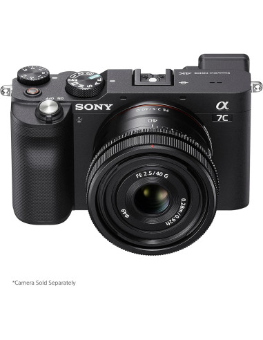 Lente Sony FE 40mm F2.5 G Ultra-Compacto para Cámaras