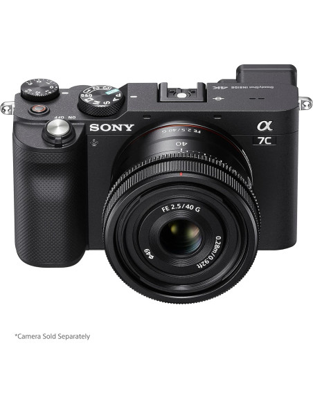 Lente Sony FE 40mm F2.5 G Ultra-Compacto para Cámaras