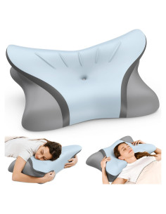 Almohada Cervical Crisgo - Espuma Viscoelástica Refrigerante 69x42cm
