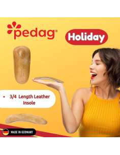 Plantillas ortopédicas Pedag Holiday 3/4 para mujer EU 38 2