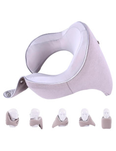 Almohada de Viaje Ajustable GOLDORANGE de Espuma con Memoria