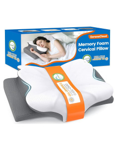 Almohada Cervical SereneCloud Espuma Viscoelástica Reina Media
