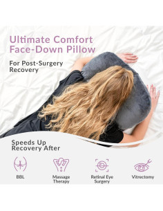 Almohada Boca Abajo Zomaple para Recuperación Postquirúrgica - 68x50 cm 2