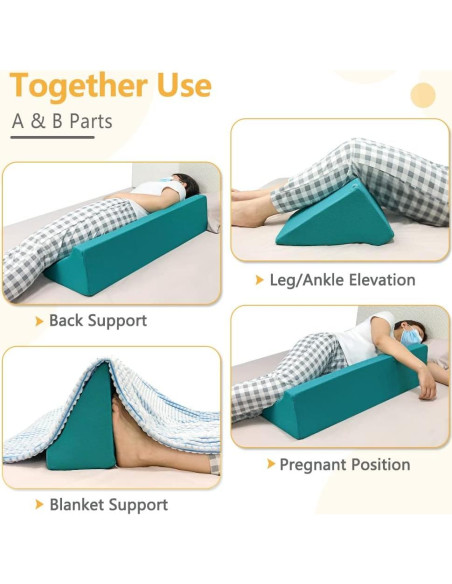 Cojín en Cuña NEAUDE 86x30.5 cm para Prevención de Escaras