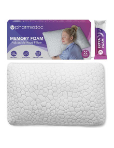 Almohada Ajustable Espuma Viscoelástica Pharmedoc Queen