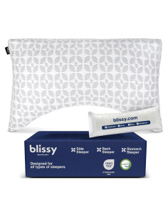 Almohada Ajustable de Espuma Memoria Blissy Rey Enfriamiento