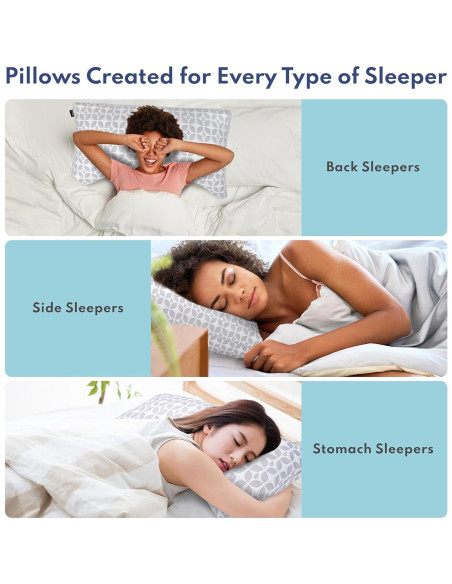 Almohada Ajustable de Espuma Memoria Blissy Rey Enfriamiento