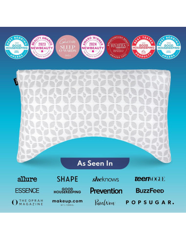 Almohada Ajustable de Espuma Memoria Blissy Rey Enfriamiento