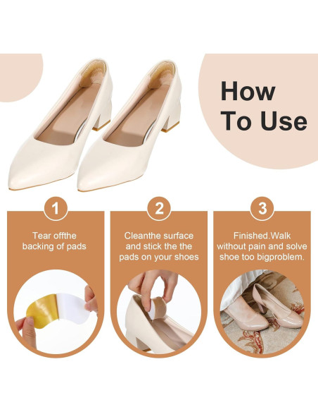 4 Pares Almohadillas de Talón YBEATY Gel Suave Antideslizantes