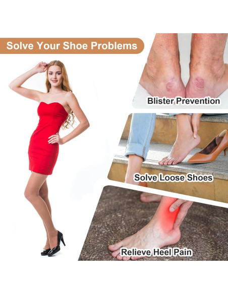 4 Pares Almohadillas de Talón YBEATY Gel Suave Antideslizantes