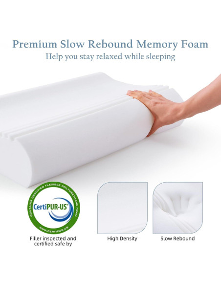 Almohada Cervical Ajustable Luxe Linen Tencel 35.56x60.33cm Almohada Cervical Ajustable Luxe Linen Tencel 35.56x60.33cm