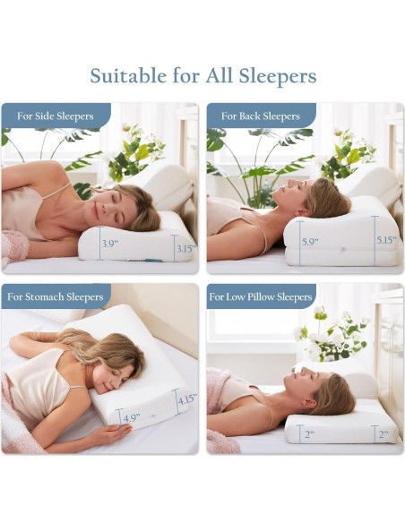 Almohada Cervical Ajustable Luxe Linen Tencel 35.56x60.33cm Almohada Cervical Ajustable Luxe Linen Tencel 35.56x60.33cm