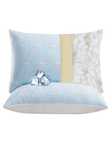 Cojines de Cama VONPURE Queen Espuma Viscoelástica 2 Piezas