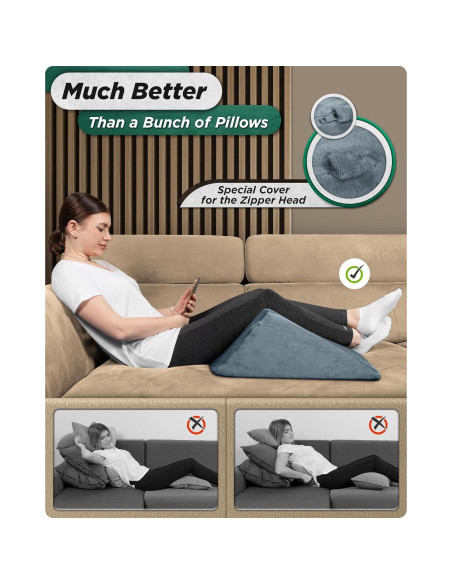 Almohada Wedge Ortopédica Lunix LX14 Espuma de Memoria 1pc Almohada Wedge Ortopédica Lunix LX14 Espuma de Memoria 1pc