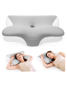 Almohada Cervical Restnature Espuma de Memoria Gris 60x42cm
