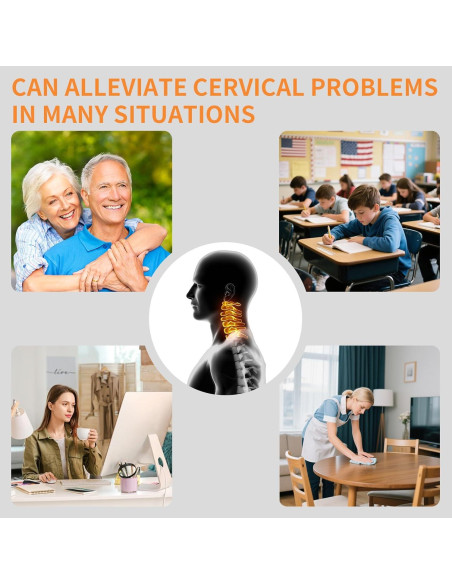 Masajeador de Cuello Huieo 3-en-1 con Calentamiento y Almohada Ergonómica