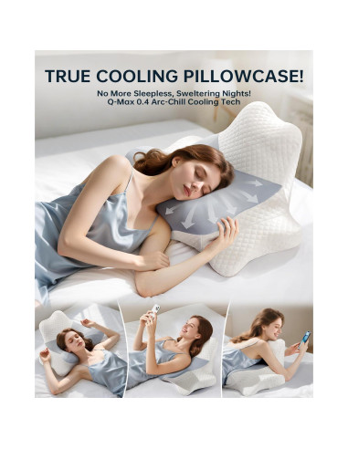 Almohada Ergonómica LeArex JK318 de Espuma Memoria Ajustable