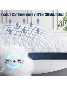 Juego de 2 almohadas estándar Slybear con enfriamiento y soporte 2