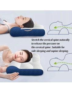 Almohada Ergonómica de Soporte Cervical Genérico 1.12kg 2