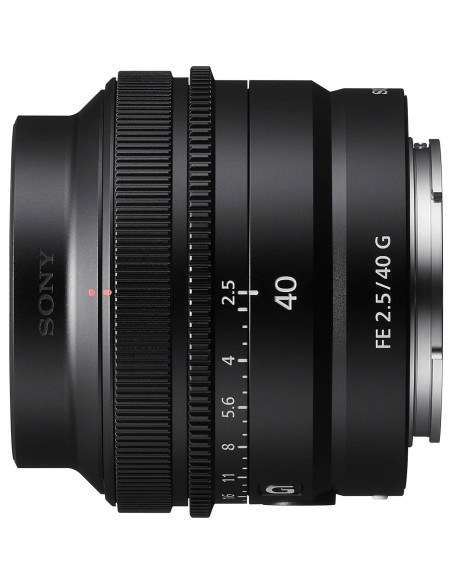 Lente Sony FE 40mm F2.5 G Ultra-Compacto para Cámaras