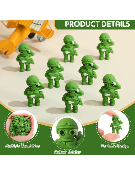 Figuras de Acción Soldados de Juguete Weysat 50 Pcs Verde