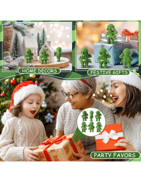 Figuras de Acción Soldados de Juguete Weysat 50 Pcs Verde