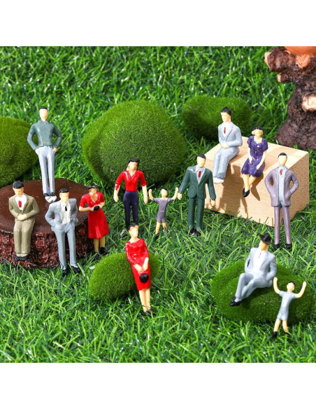 30 Mini Figuras de Personas Harrycle 1:30 Multicolor 5.5 cm