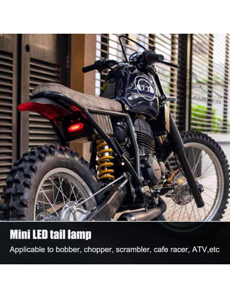 Luz Trasera LED DREAMIZER para Motocicleta y ATV 12V IP67