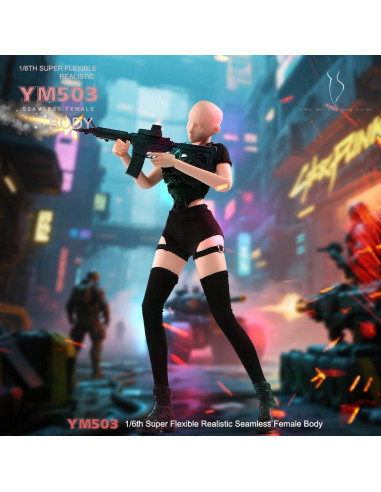 Cuerpo Femenino Escala 1/6 RoofWorld Piel Normal 30cm Flexible