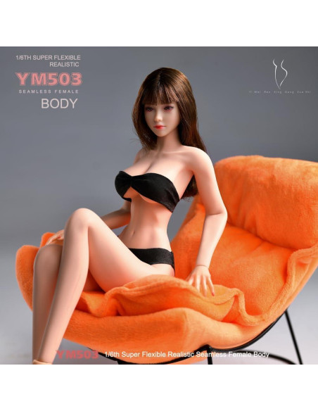 Cuerpo Femenino Escala 1/6 RoofWorld Piel Normal 30cm Flexible