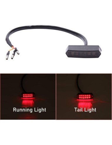 Luz Trasera LED DREAMIZER para Motocicleta y ATV 12V IP67