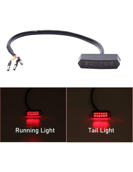 Luz Trasera LED DREAMIZER para Motocicleta y ATV 12V IP67