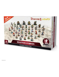 Miniaturas Dungeons & Lasers Beastkin - 40 Personajes RPG 28-32mm