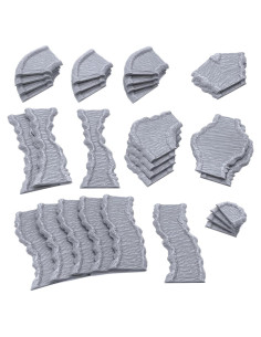 Caminos de Agua Modulares EnderToys para RPG y Wargame 28mm