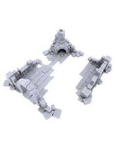 Escombros Arruinados EnderToys para Wargaming 28mm - Escenografía D&D