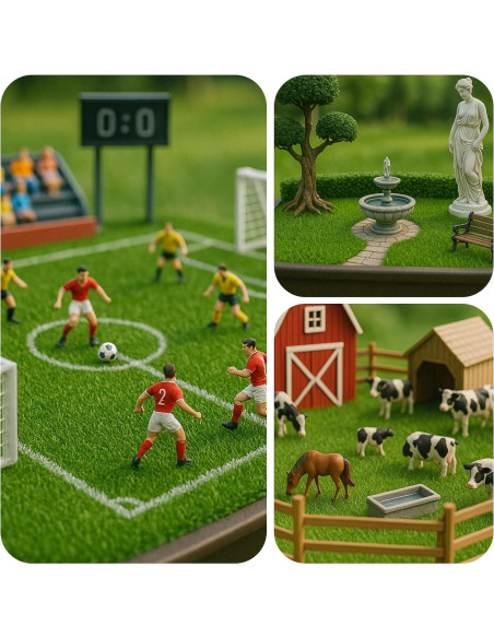 Césped Falso Decorativo Shindel 4 Paquetes 15.24x15.24 cm