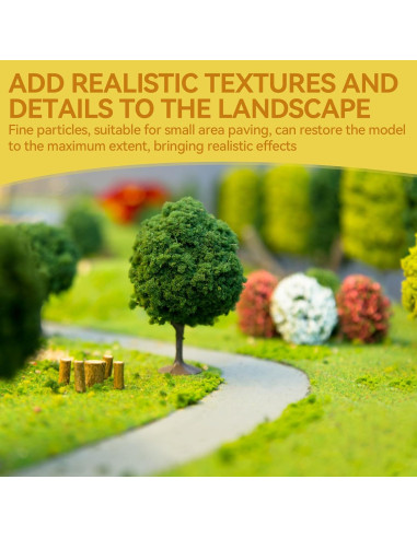 Kit de Paisaje en Miniatura JAOJAO - 100ml Pegamento + 120g Césped Estático