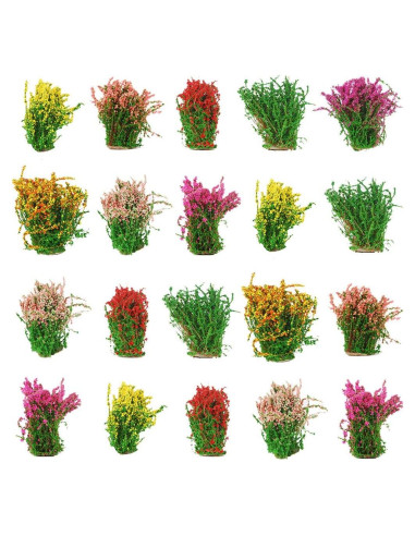 Ramo de Flores Miniatura NWFashion 20 Piezas 3-4 cm