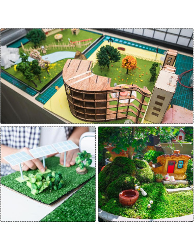 Alfombra de Césped Artificial MECCANIXITY 35x50cm Amarillo Dorado