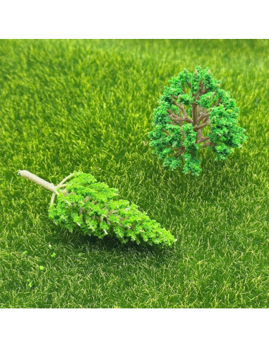 Cayway 90 PCS Árboles Miniatura Mezclados para Modelismo DIY