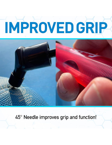 Bomba de Inflado Doble Acción Franklin Sports 19 cm Manual