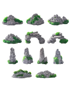 12 Estatuas Miniatura de Resina para Jardín y Terrario UUYYEO
