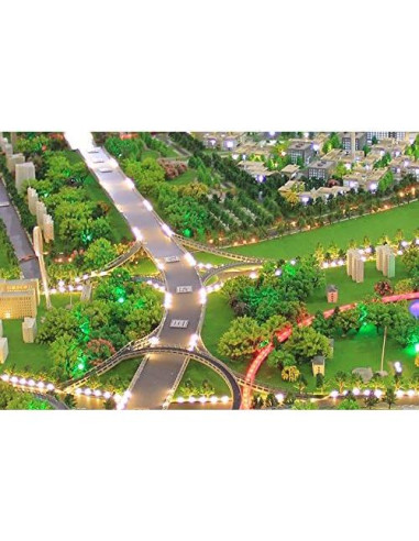 25 Árboles Modelo Mezclados NW para Escenario de Tren 2-6 cm